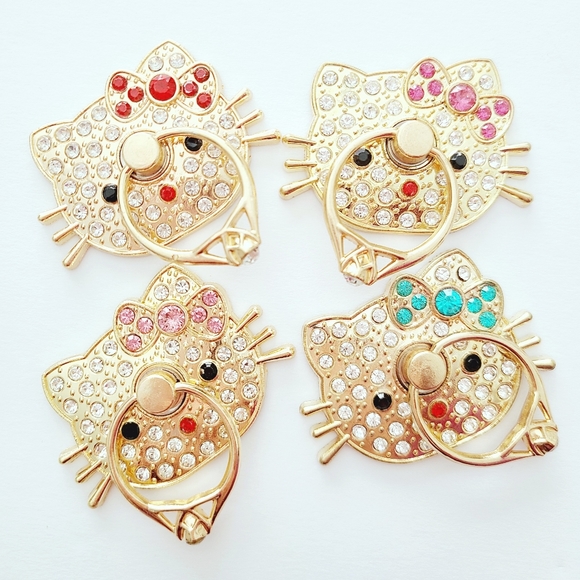 Hello Kitty Rhinestone Ring Pop Socket Phone Strap - Picture 6 of 6